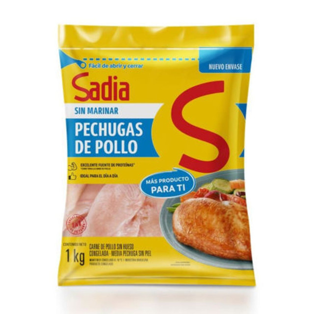 Pechuga de Pollo Deshuesada Sadia 1kg