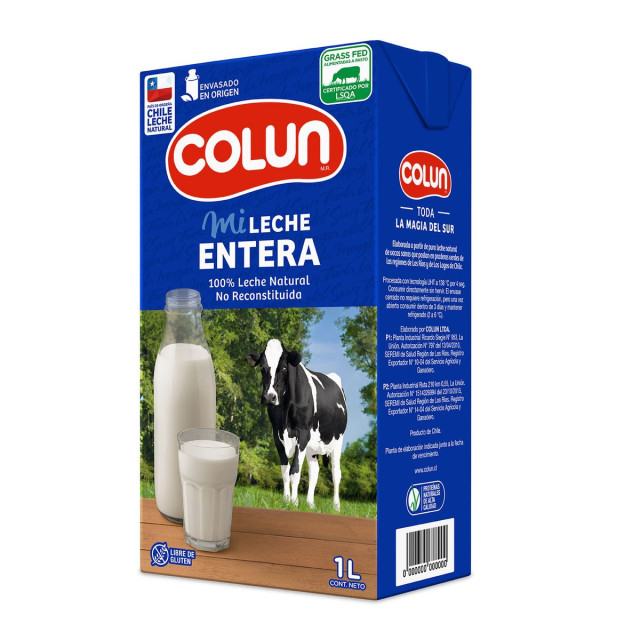Leche Entera Colun 1lt
